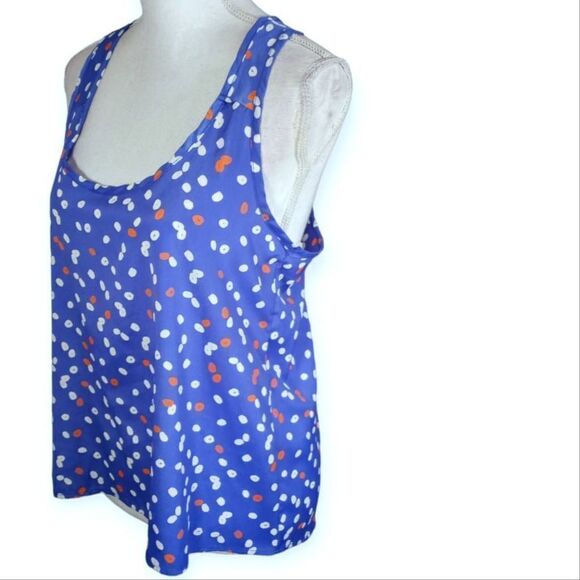 MINE RED, WHITE, & BLUE SLEEVELESS BLOUSE SZ.M NWT - Picture 2 of 6